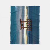 Shinto Shrine-Torii-Japanisches Tor Fleecedecke (Vorderseite)