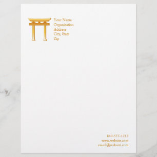 Shinto-Symbol Briefbogen