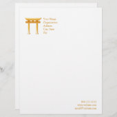 Shinto-Symbol Briefbogen (Vorne/Hinten)