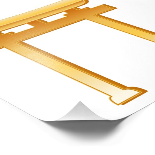 Shinto-Symbol Fotodruck (Ecke)