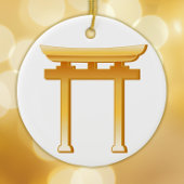 Shinto-Symbol Keramikornament