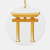 Shinto-Symbol Keramikornament (Vorne)