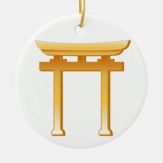 Shinto-Symbol Keramikornament (Vorne)