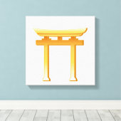 Shinto-Symbol Leinwanddruck (Insitu (Holzboden))