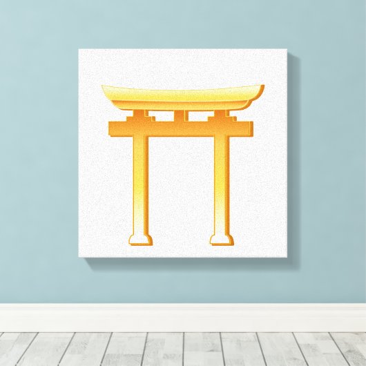 Shinto-Symbol Leinwanddruck (Insitu (Holzboden))