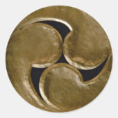 Shinto-Symbol Runder Aufkleber (Vorderseite)