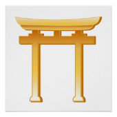 Shinto Symbol Torii Gate Poster (Vorderseite)