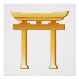 Shinto Symbol Torii Gate Poster