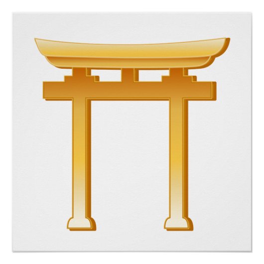 Shinto Symbol Torii Gate Poster (Vorderseite)