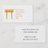 Shinto-Symbol Visitenkarte (Vorne/Hinten)