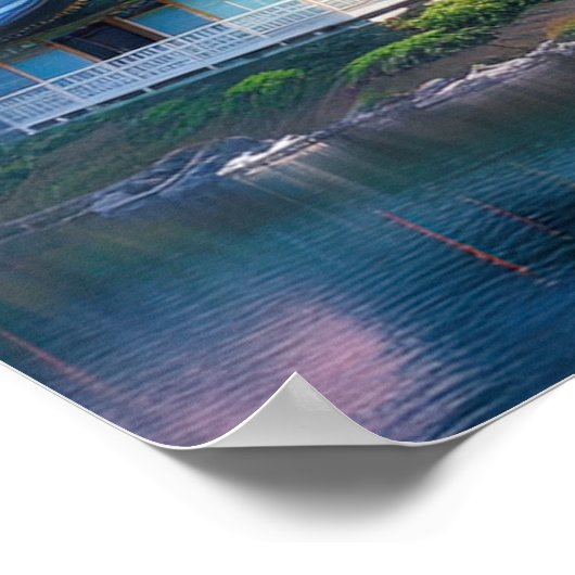 Shinto Temple Blossom Poster (Ecke)