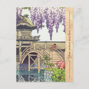 Shinto und seine Architektur, Kameido Bridge Kawas Postkarte