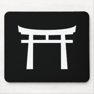 Shintoistisches Tor-Piktogramm Mousepad
