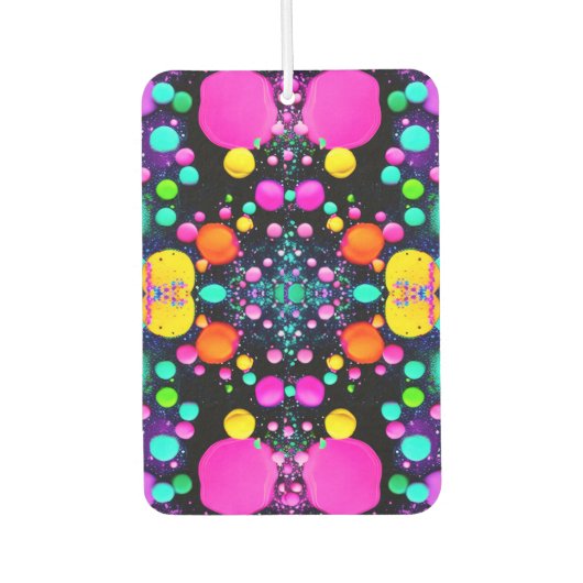 shiny Abstract art Autolufterfrischer (Vorderseite)