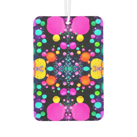 shiny Abstract art Autolufterfrischer (Rückseite)