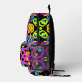 shiny Abstract art Bedruckter Rucksack (Rechts)