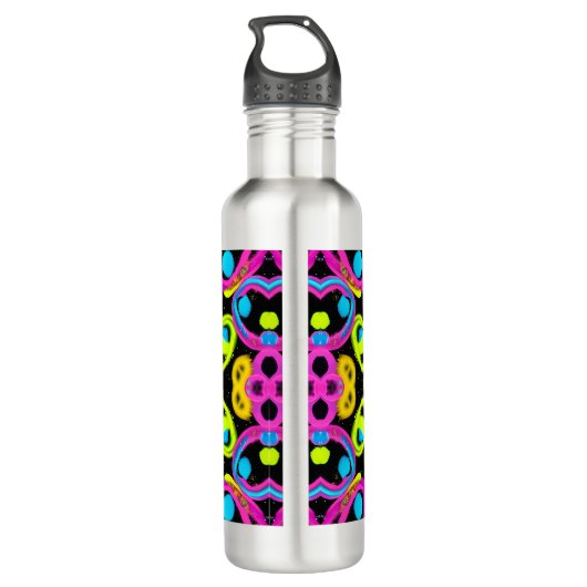 shiny Abstract art Edelstahlflasche (Rückseite)