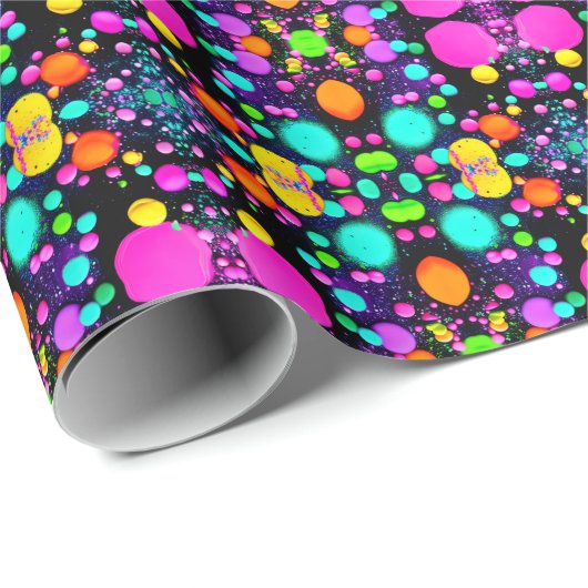 shiny Abstract art Geschenkpapier (Rolleneckpunkt)