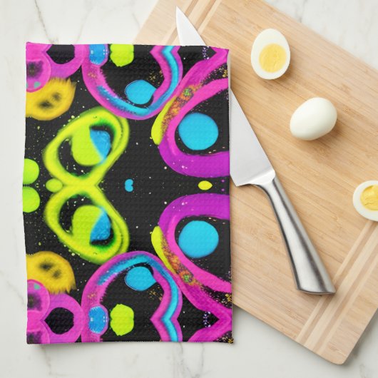 shiny Abstract art Geschirrtuch (Viertel Falte)