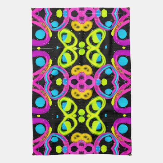 shiny Abstract art Geschirrtuch (Vertikal)