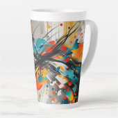 Shiny Abstrakt Shapes Splashes Milchtasse (Rechte Ecke)