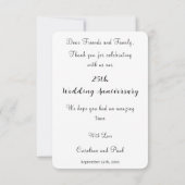 Shiny Ace & Black Glitzer Vielen Dank Dankeskarte (Rückseite)