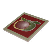 Shiny Äpfel 3D (Salbei/Cranberry) Fliese (Seite)
