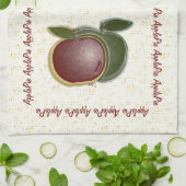 Shiny Äpfel (gesprenkelt) Geschirrtuch (Gefaltet)