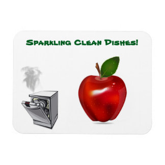 Shiny Apple Clean Geschirr signieren Magnet
