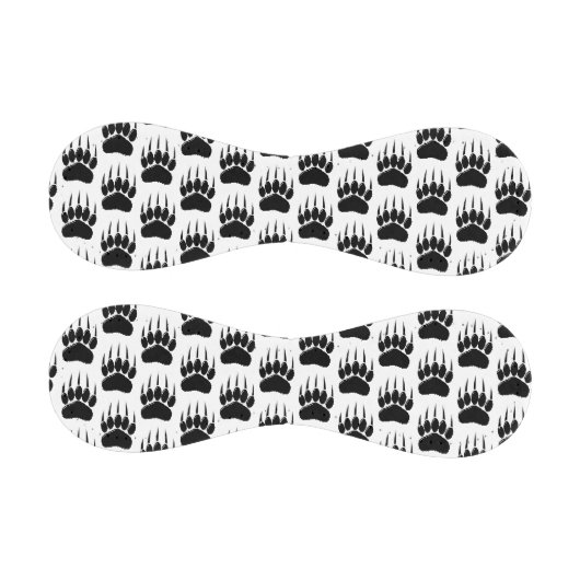 Shiny Black Bar Paw Print Baseball (Paneele)