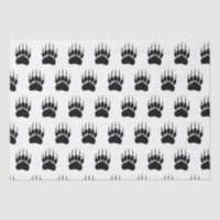 Shiny Black Bar Paw Print