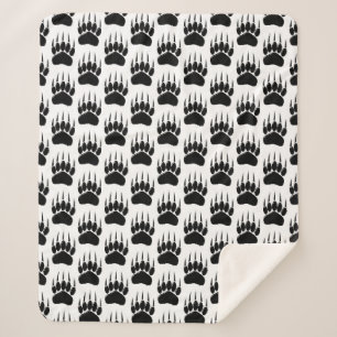 Shiny Black Bar Paw Print Sherpadecke