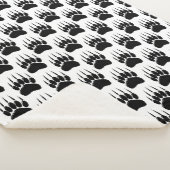 Shiny Black Bar Paw Print Sherpadecke (3/4)