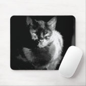 Shiny Black Cat Mousepad (Mit Mouse)