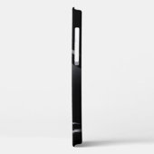 Shiny Black Design lackierte Aluminium-Optik Case-Mate iPhone Hülle (Rückseite / Links)