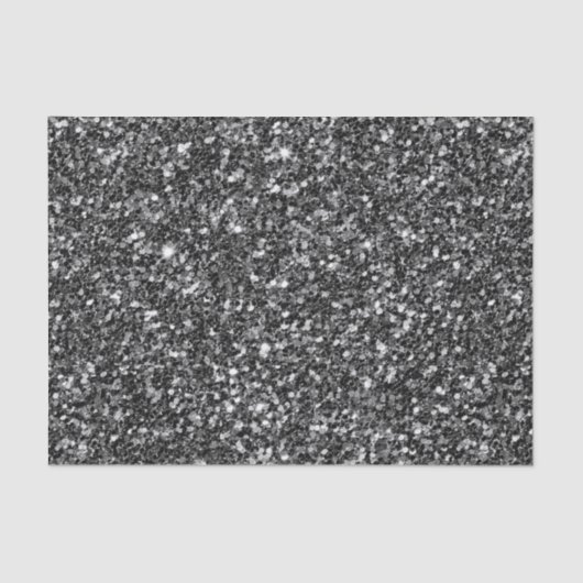 Shiny Black Glitzer Seidenpapier (Vorderseite)