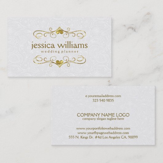 Shiny Bläserrahmen mit Herz und Weiß Visitenkarte (Vorne/Hinten)