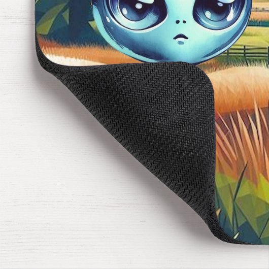 Shiny Blue Alien Mousepad (Ecke)