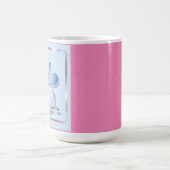Shiny Blue Blume Wedding Kaffeetasse (Mittel)