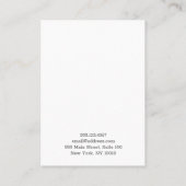 Shiny Blue Bokeh Juwelier 3 Earring Display Visitenkarte (Rückseite)