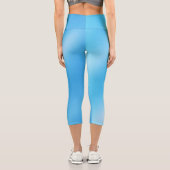 Shiny Blue Capri Leggings (Rückseite)