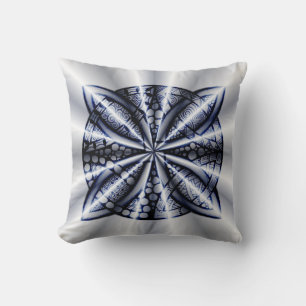Shiny Blue Celtic Knot Original Zeichnend Kissen