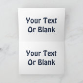 Shiny Blue Chanukkah Menorah Feiertagskarte (Innenseite)