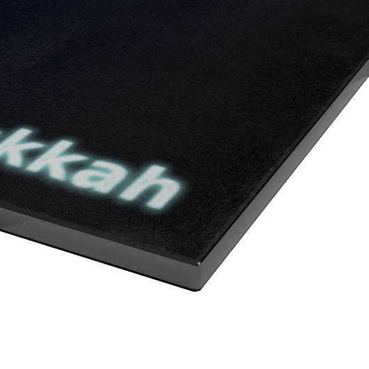 Shiny Blue Chanukkah Menorah Schneidebrett (Ecke)