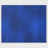 Shiny Blue Christmas WRAPPING PAPIER Geschenkpapier (Flach)