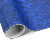 Shiny Blue Christmas WRAPPING PAPIER Geschenkpapier (Rolleneckpunkt)