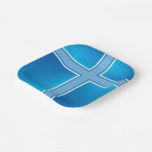 Shiny Blue Cross Pappteller (Gewinkelt)