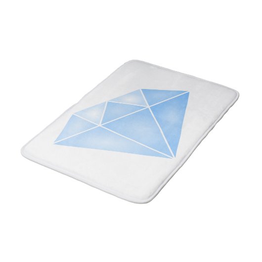 Shiny Blue Diamond Carat Badematte (Schrägansicht)