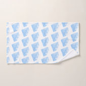 Shiny Blue Diamond Carat Badhandtuch Set (Handtuch)