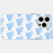 Shiny Blue Diamond Carat Case-Mate iPhone Hülle (Rückseite (Horizontal))